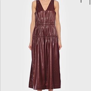 Tibi Liquid Drape Shirred Waist Dress • 8